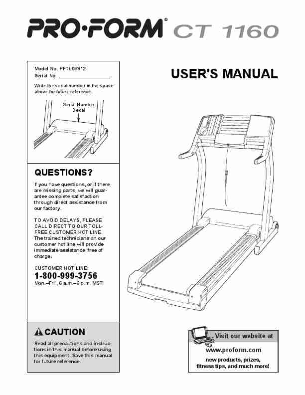 ProForm Treadmill CT 1160-page_pdf